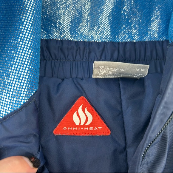 Columbia Baby Boys’ Two Tone Blue Omni-Heat Buga Bib Snow Bibs Size 12-18 Months - Picture 8 of 12